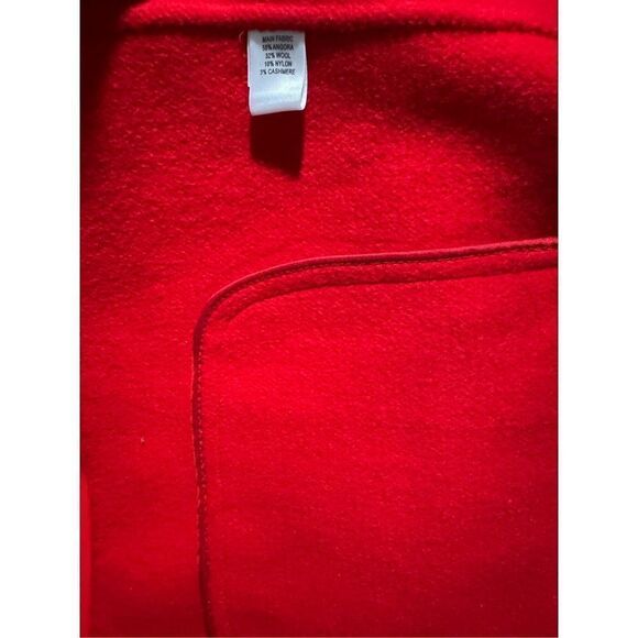 St. John classic Red blazer coat Angora wool cashmere Blend 14 - Picture 3 of 6